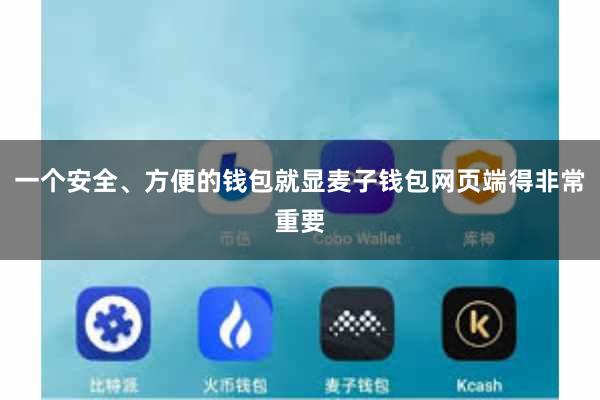 一个安全、方便的钱包就显麦子钱包网页端得非常重要