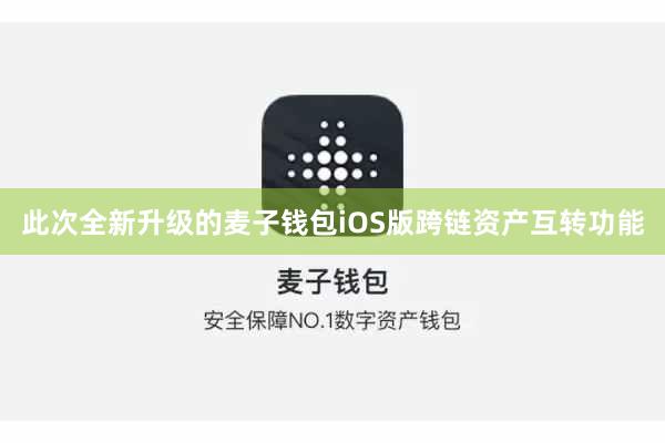 此次全新升级的麦子钱包iOS版跨链资产互转功能